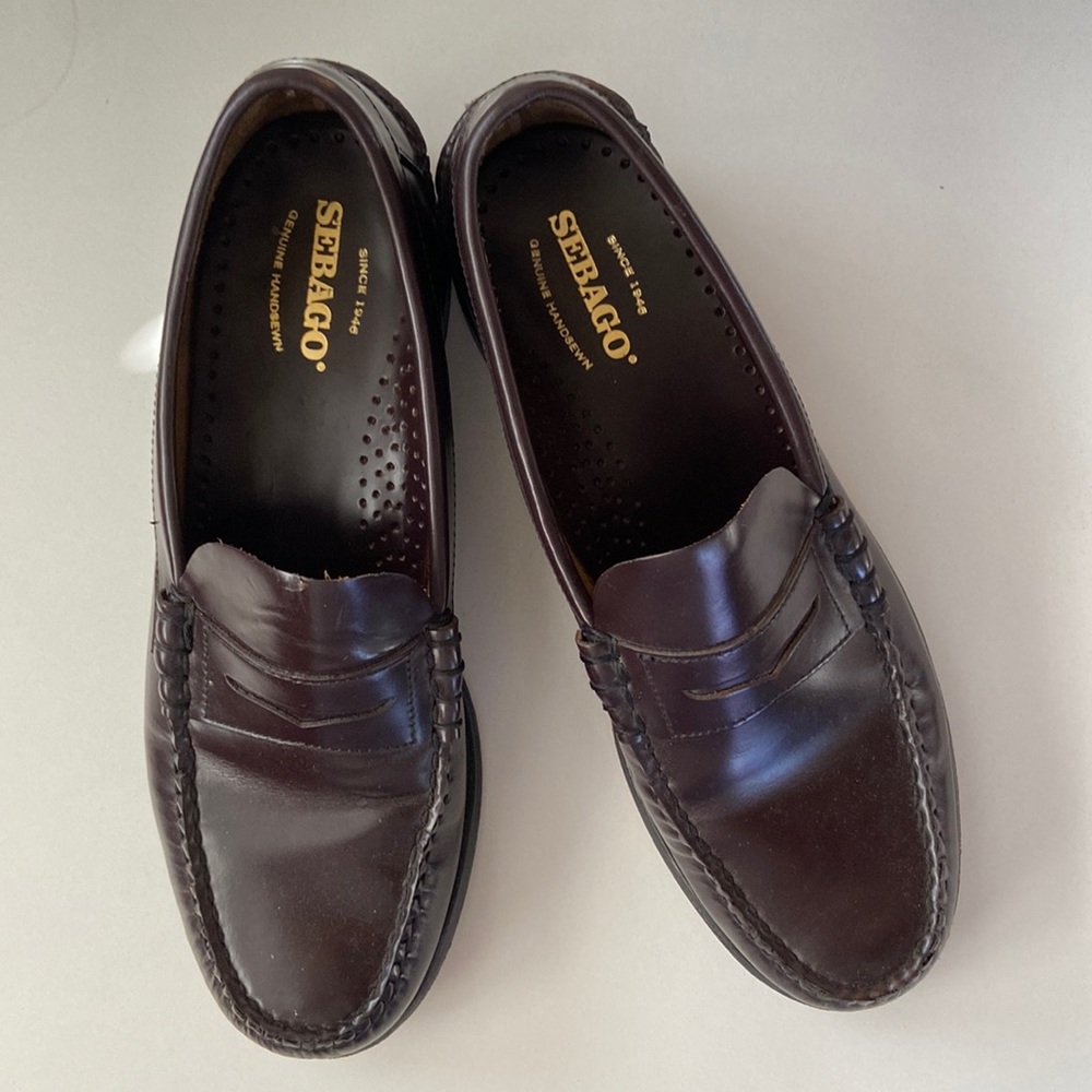 Sebago men’s classic loafer. 100% leather. Size 9 D US